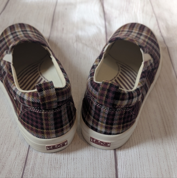 Taos Footwear womens Plaid Slip-On Sneakers - Size 9 - Picture 3 of 7